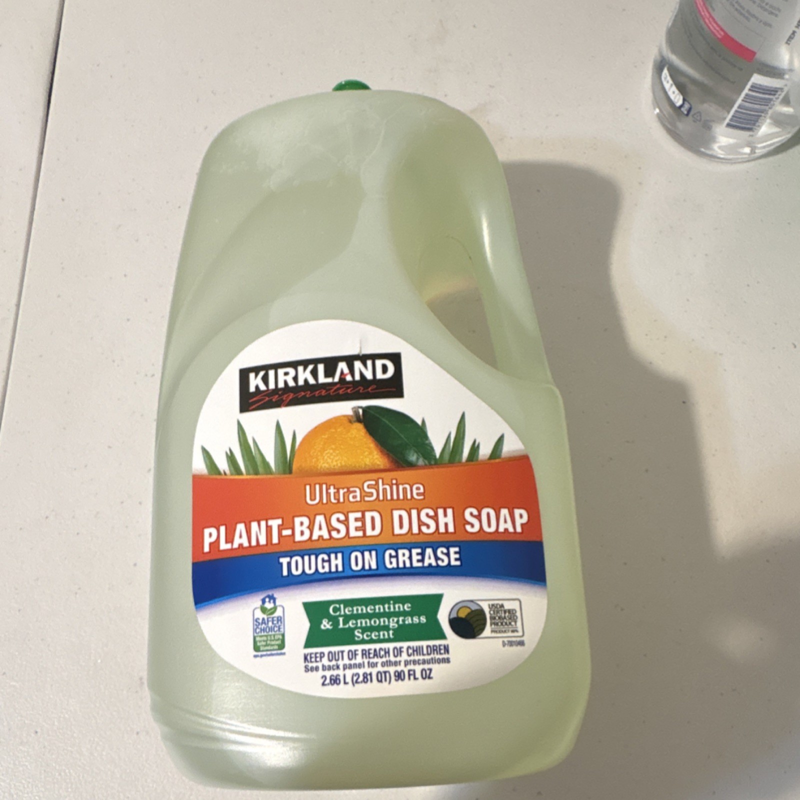 Kirkland Signature UltraShine Plant-Based Dish Soap 90 fl oz Clementine & Lemon…