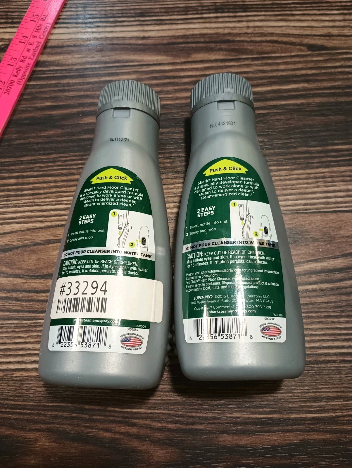 Shark Hard Floor Cleanser Multi-Floor 20oz Waterfall Fresh SONIC Duo 2 New