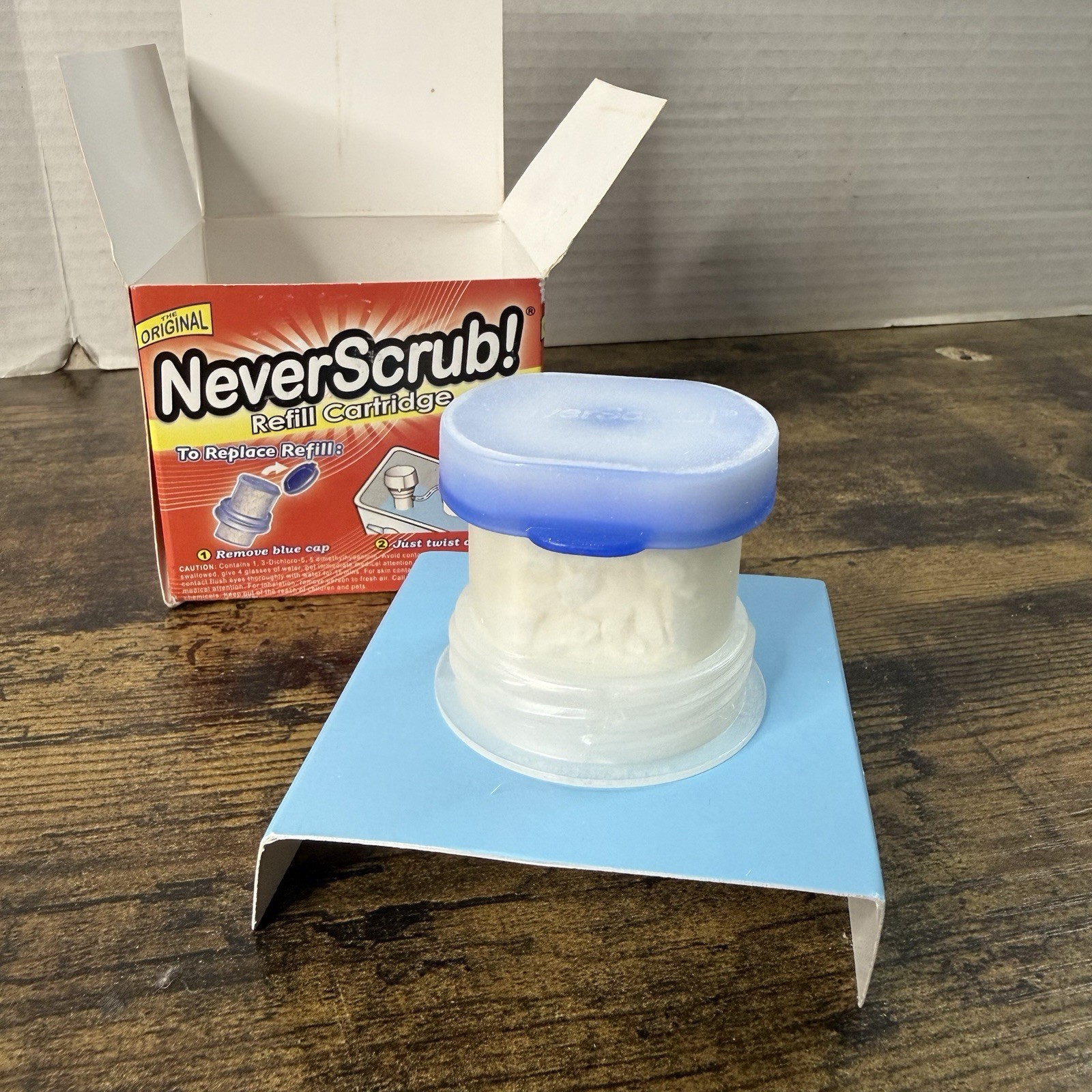 Never Scrub Refill Cartridge NeverScrub Cleaning Toilet System Open Box