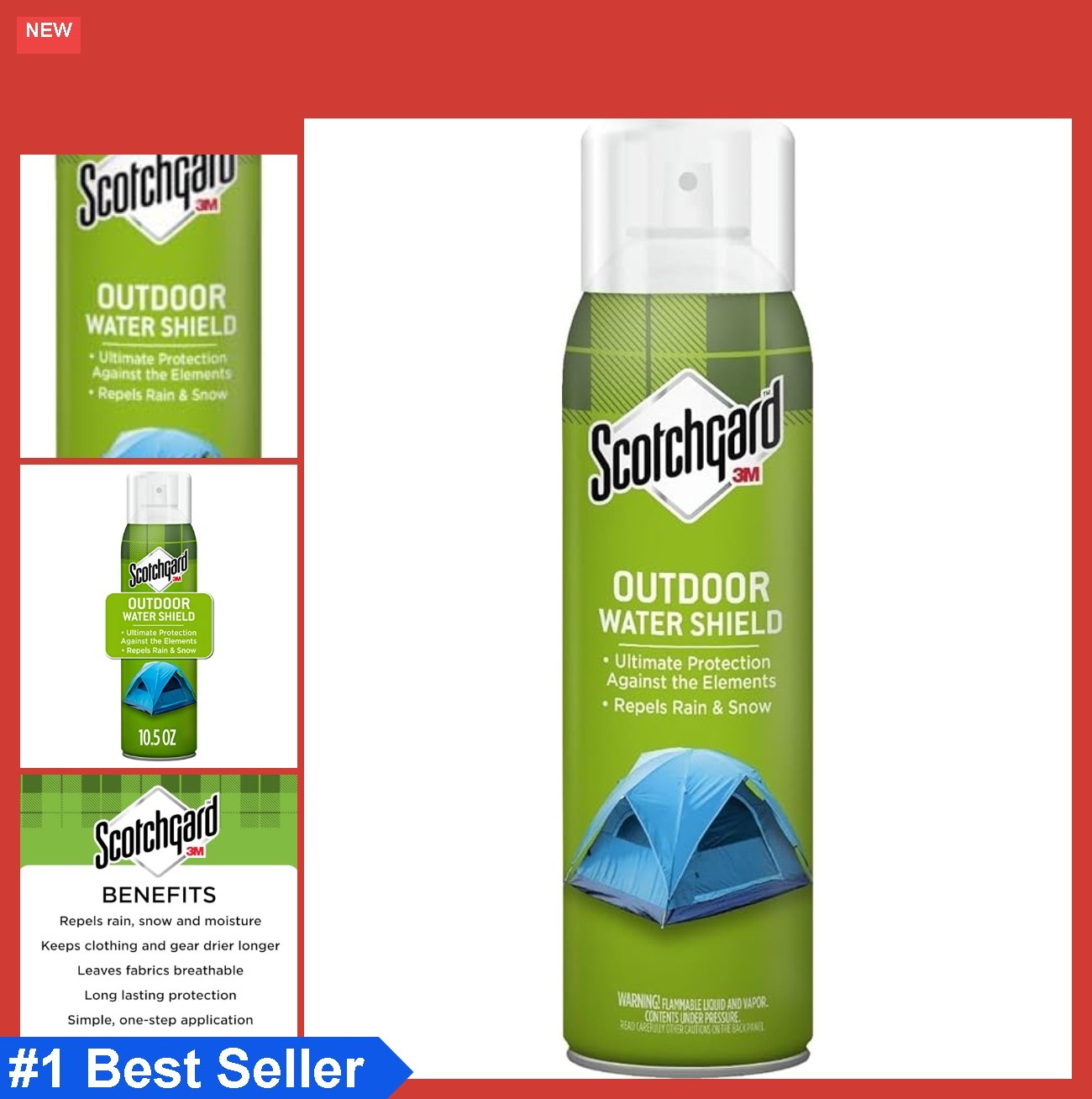 Waterproofing Spray 10.5 oz Heavy Duty Water Repellent for Outdoor Fabric Tent