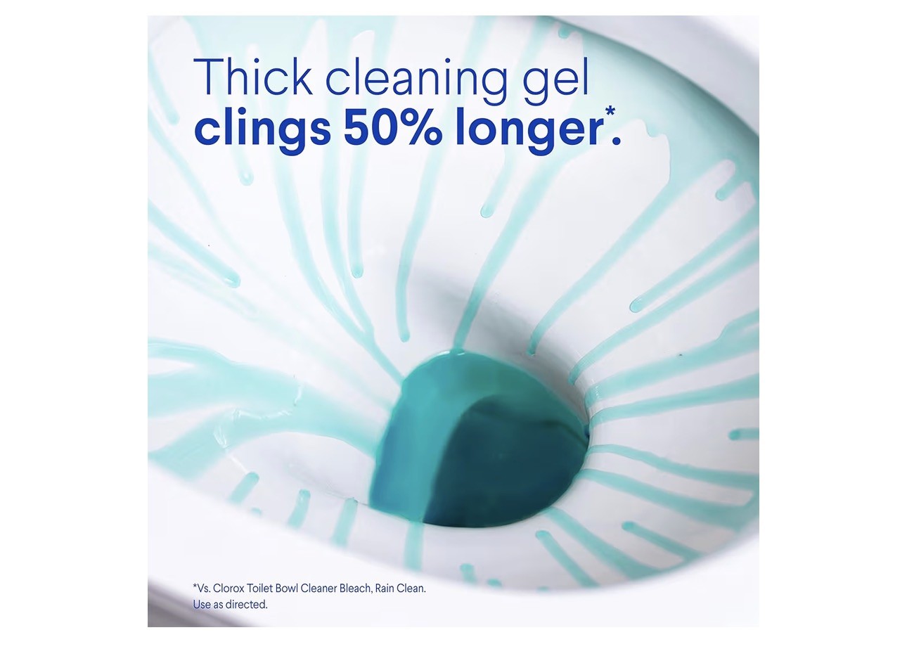 Toilet Bowl Cleaner, Clinging Bleach Gel, Ocean Mist – 24 Ounces, Pack of 2