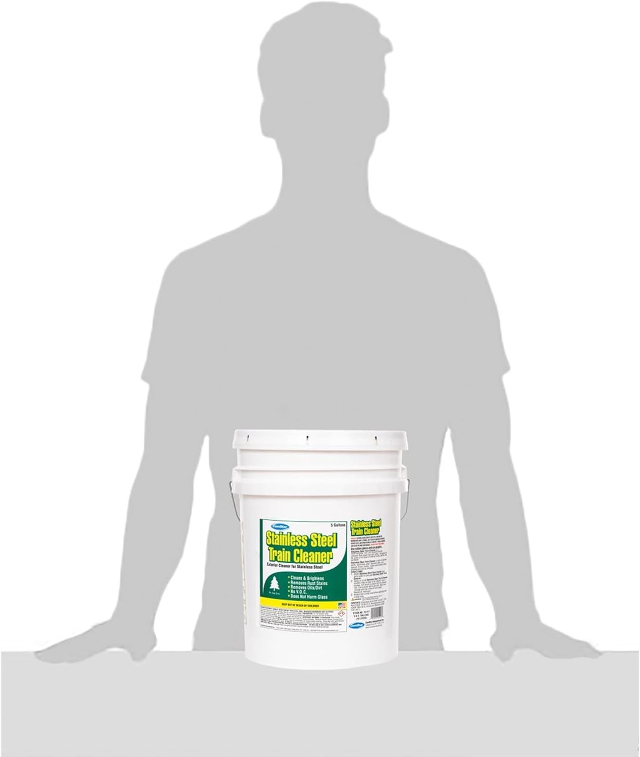 ComStar Stainless Steel Train Cleaner 5 Gal Industrial Metal Surface Cleaner