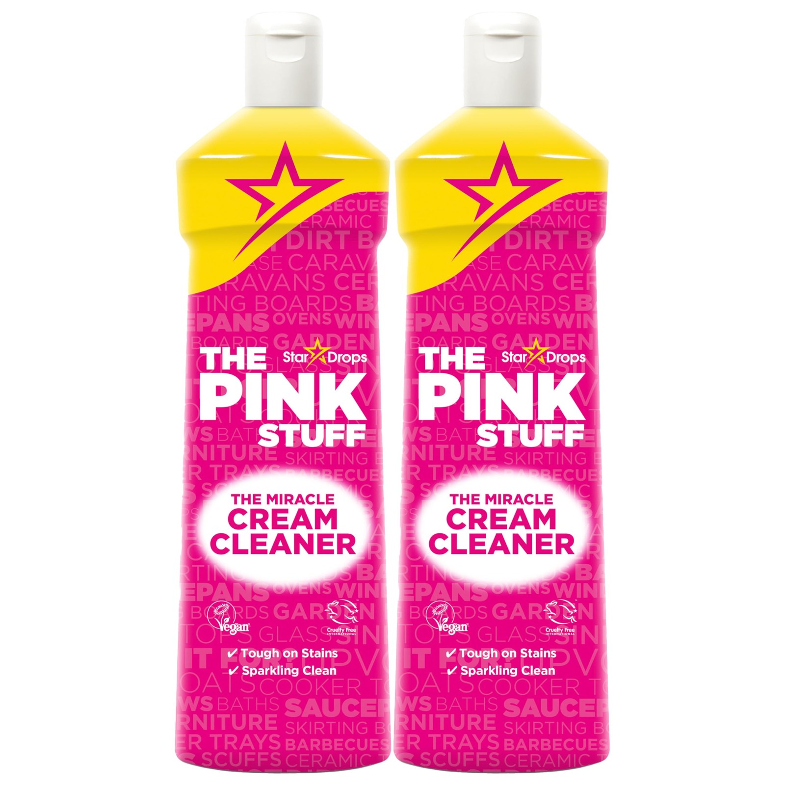 Versatile Miracle Cream Cleaner 16.9 Fl Oz Pack of 2 Tough yet Gentle Stain R…