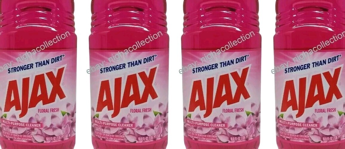 ( LOT 4 Bottles ) Ajax FLORAL FRESH All Purpose Cleaner 16.9 oz Each Bottle