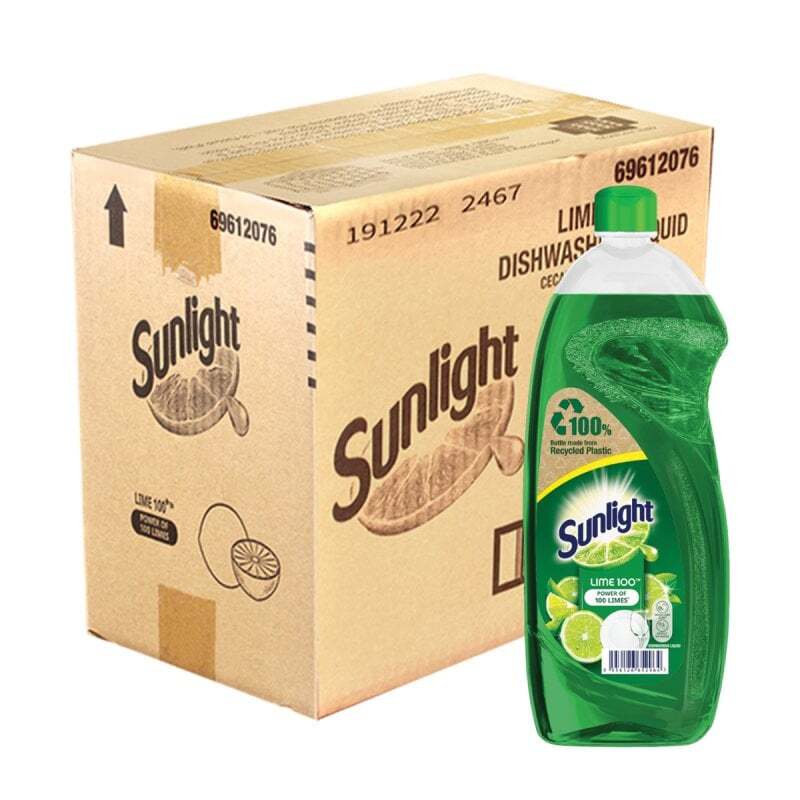 Sunlight Dishwash Liquid Instant Degreasing Tech 800ml Variant – 12 Bottles