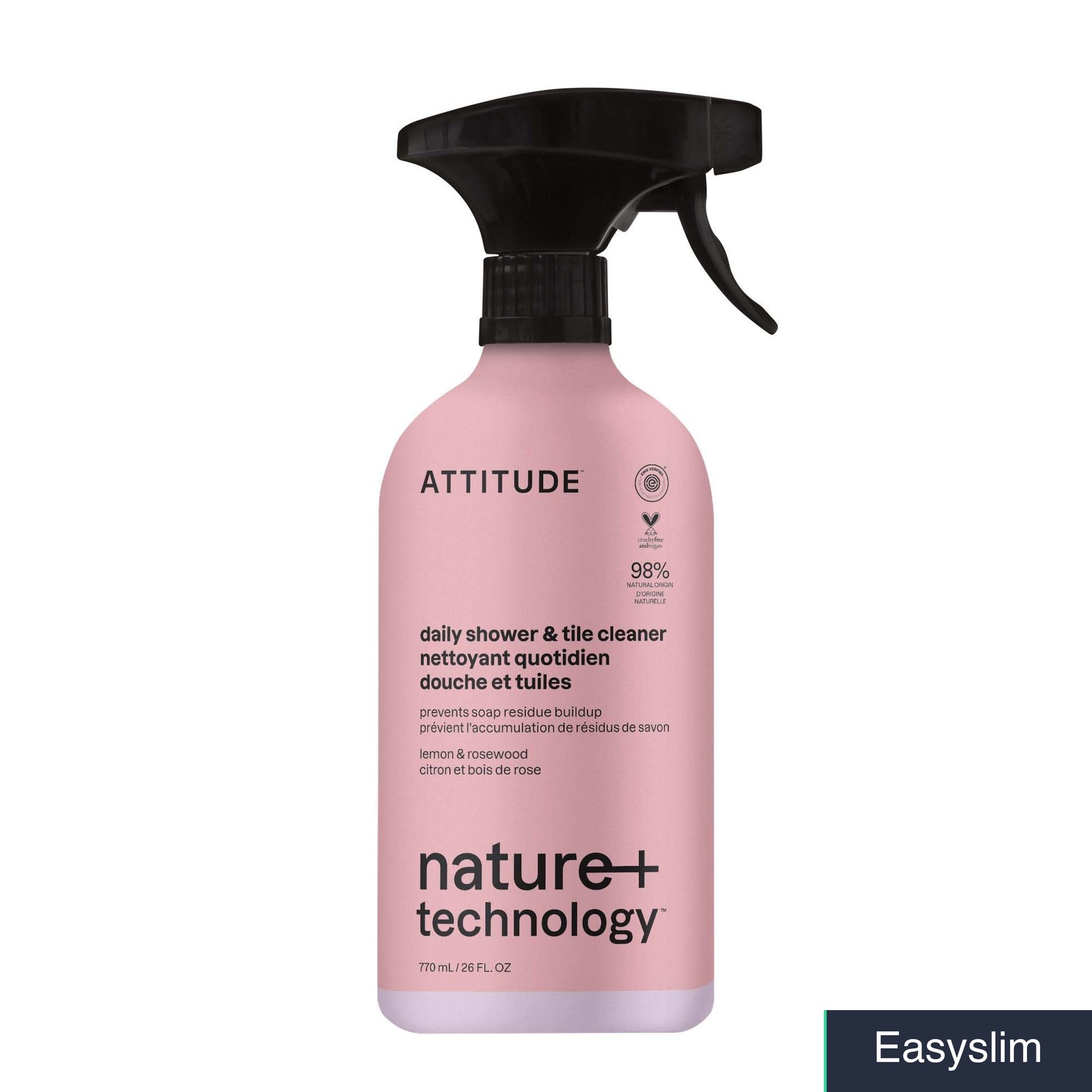Shower & Tile Cleaner Spray, 26 Fl Oz, Plant-Based, EWG Verified