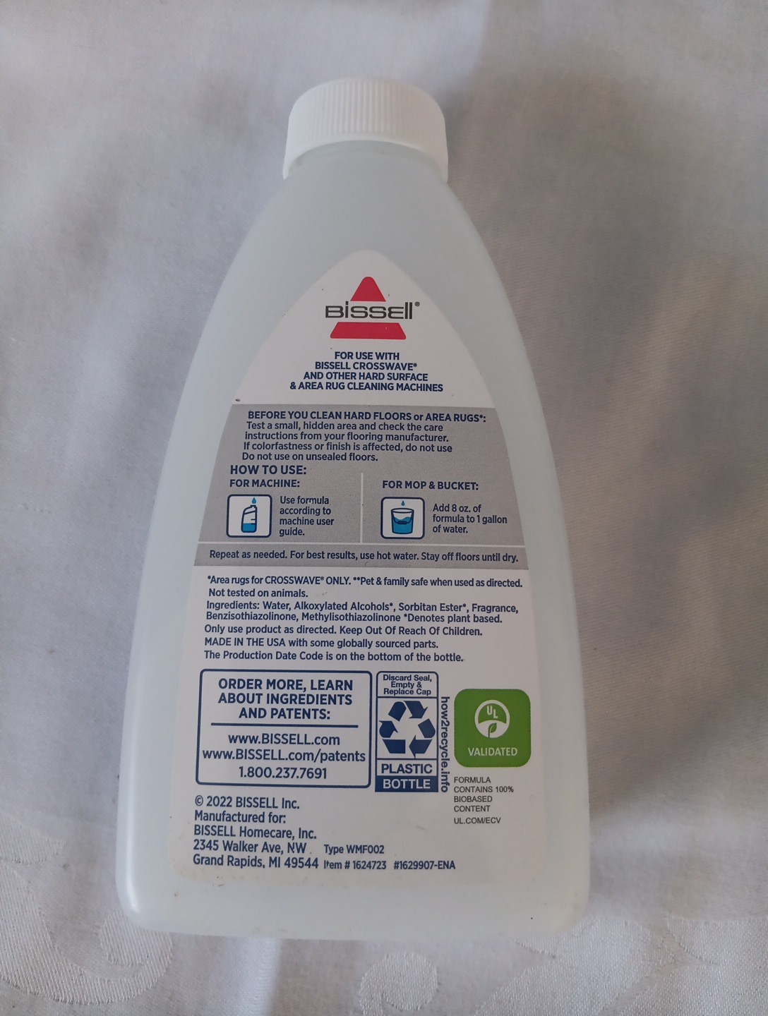 4 Bissell Crosswave Cleaner Bottles Pets Fresh Start Multi Surface Hard Floors