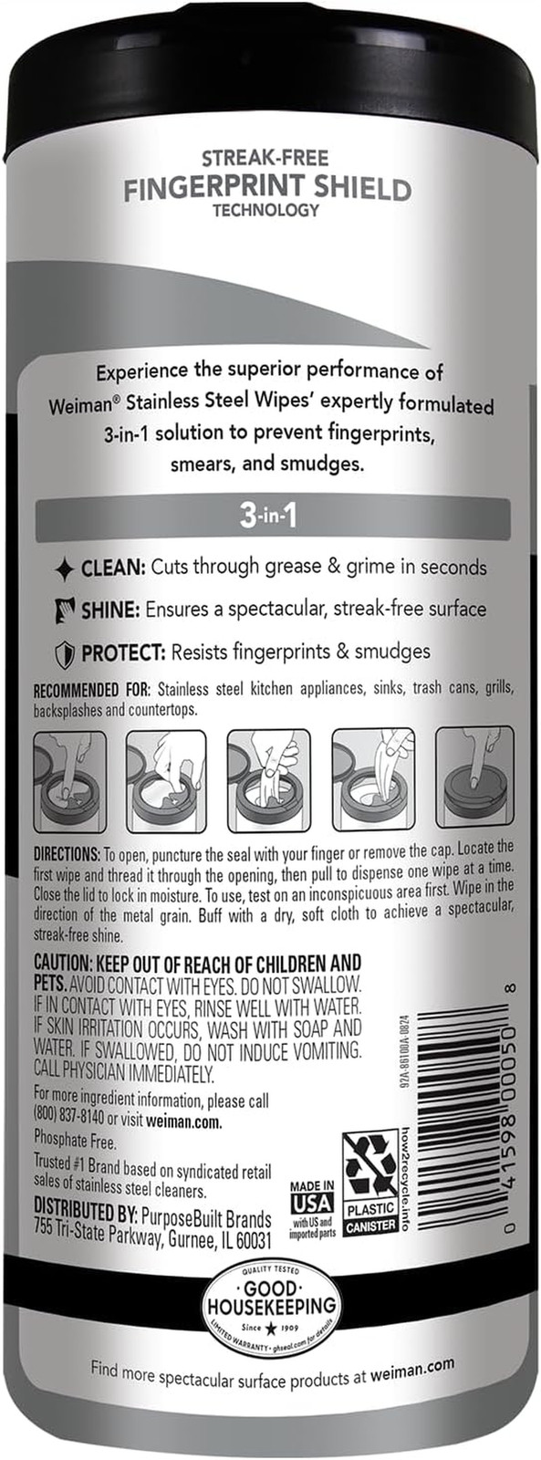 Stainless Steel Cleaner Wipes 30 Count Polish Wipes No Streaks
