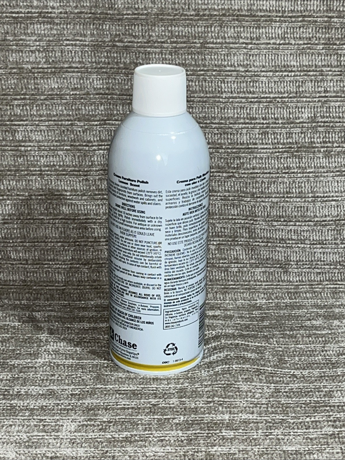 Chase Home Value Cream Furniture Polish Lemon Scent 6oz New Cleans & Protects