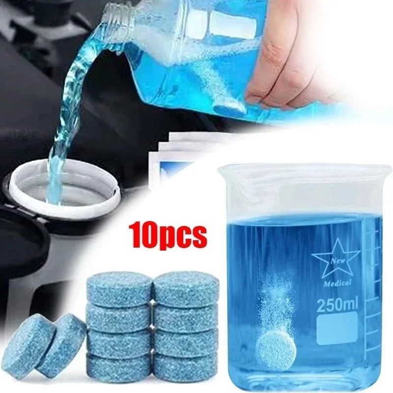 Car Windshield Washer Tablets Concentrated Effervescent Wiper Fluid Glass Cleane