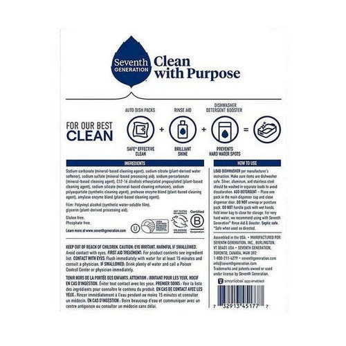 Dishwasher Detergent Free And Clear 10.5 Oz
