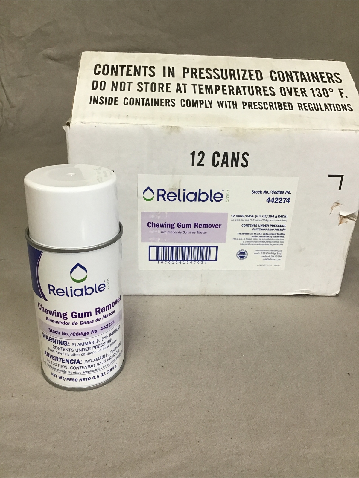 Regency ~ Professional Aerosol Chewing Gum Remover ~ 6.5 oz ~ 442274 WHOLE CASE