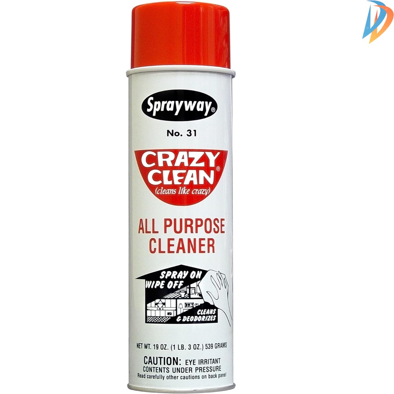 Non-Abrasive Crazy Clean All-Purpose Cleaner, 19 oz – Grease & Grime Fighter