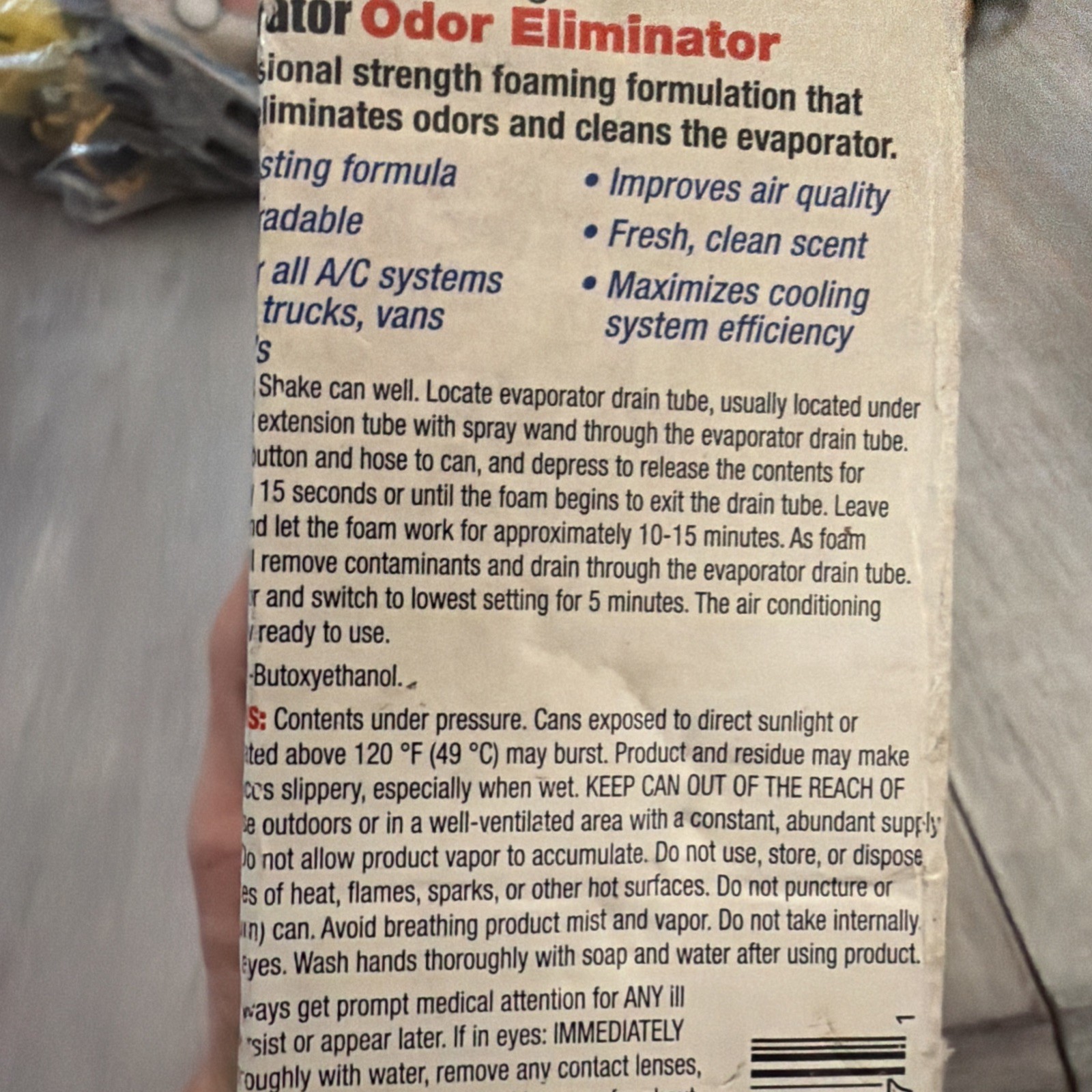 A/C PRO ODOR ELIMINATOR OE-1 (765-3141)