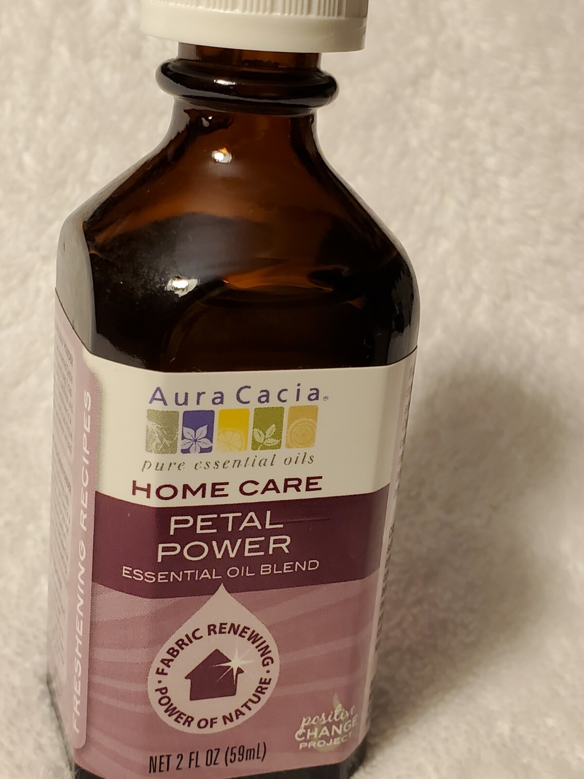 Aura Cacia Home Care Petal Power Essential Oil Blend 2 oz (59 mL) Fabric