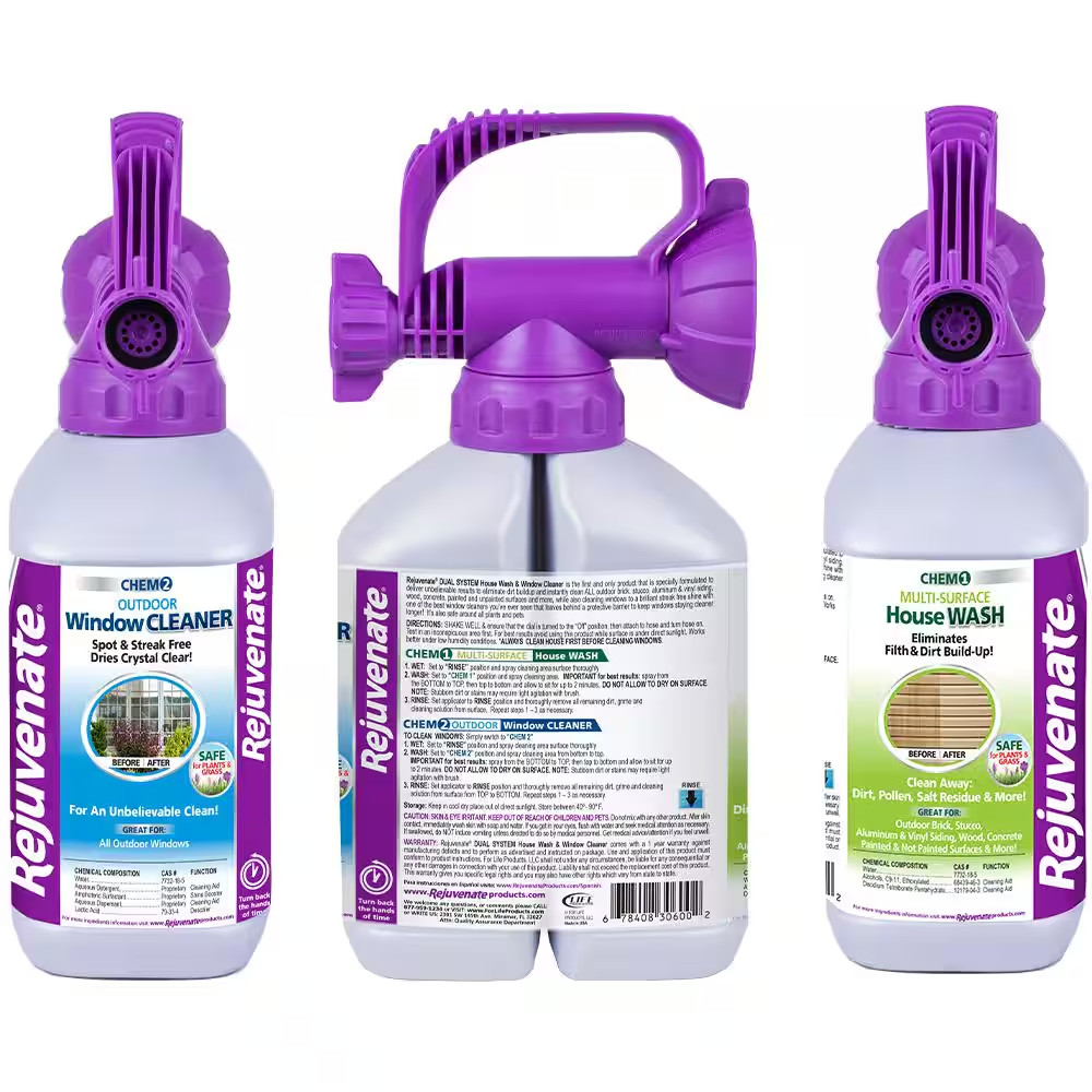 64 Oz. Dual System Outdoor House Wash and Window Cleaner