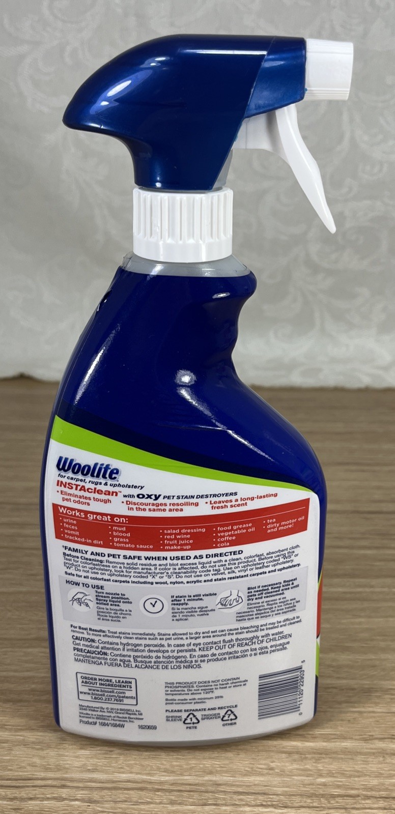 Woolite INSTA CLEAN Carpet Upholstery Rug PET STAIN Odor OXY Destroyer FREE SHIP