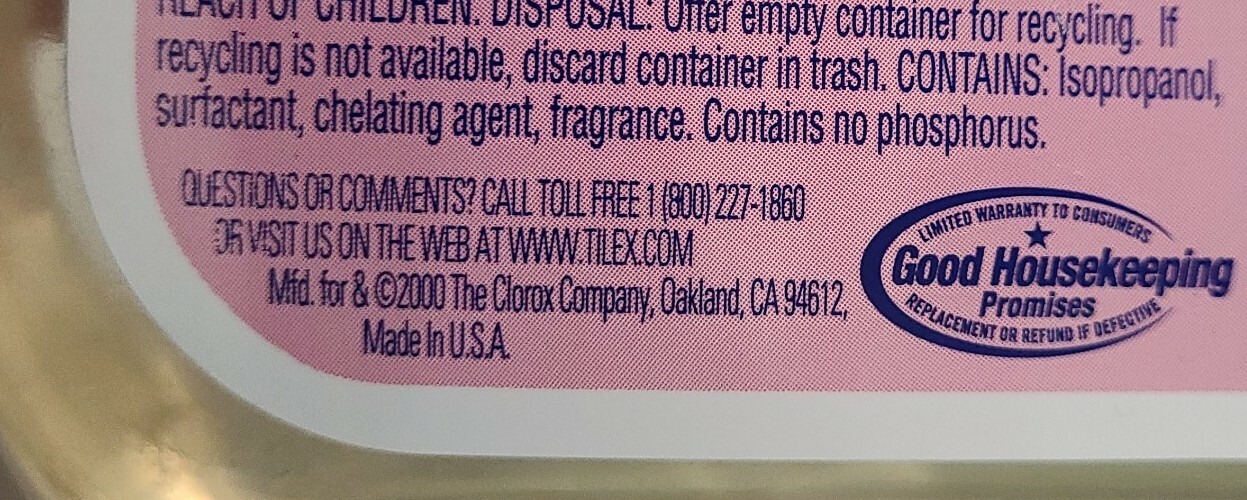 Tilex Fresh Shower Daily Cleaner Refill Full 64 Fl & Empty Spray Bottle Original
