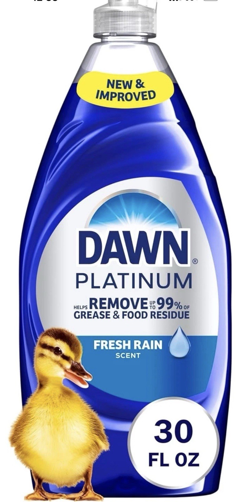 Dawn Platinum Liquid Dish Soap, Fresh Rain Scent, 30 fl oz (1 Pack)