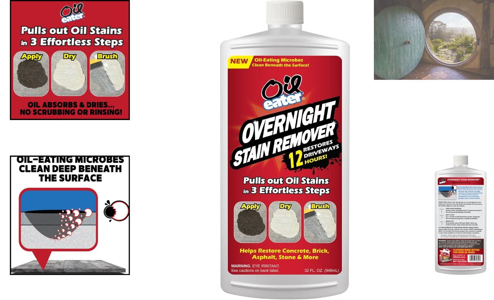 Powerful Overnight Oil Stain Remover with Microbes – Restores Driveways & Patios