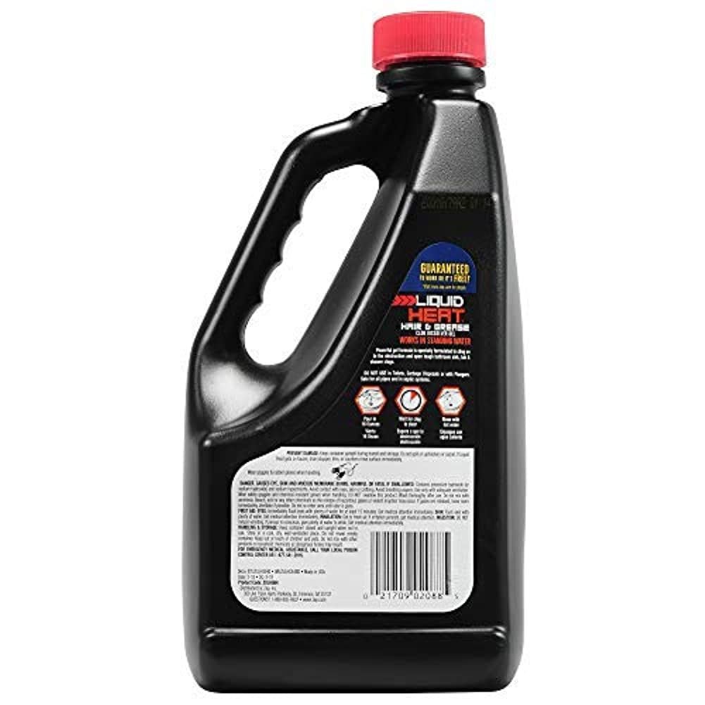 Zep Liquid Heat Hair and Grease Clog Dissolver Gel – 64 oz (Case of 6) ZULHG64 –