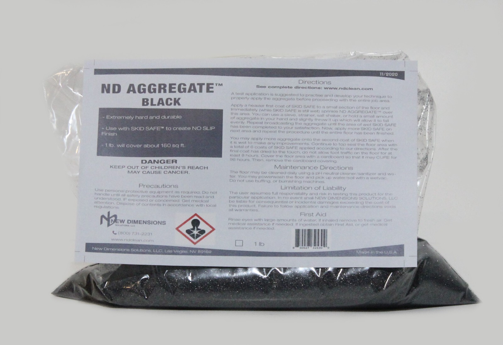 ND AGGREGATE™ Enhanced Traction Additive for SKID SAFE™ Water-Based