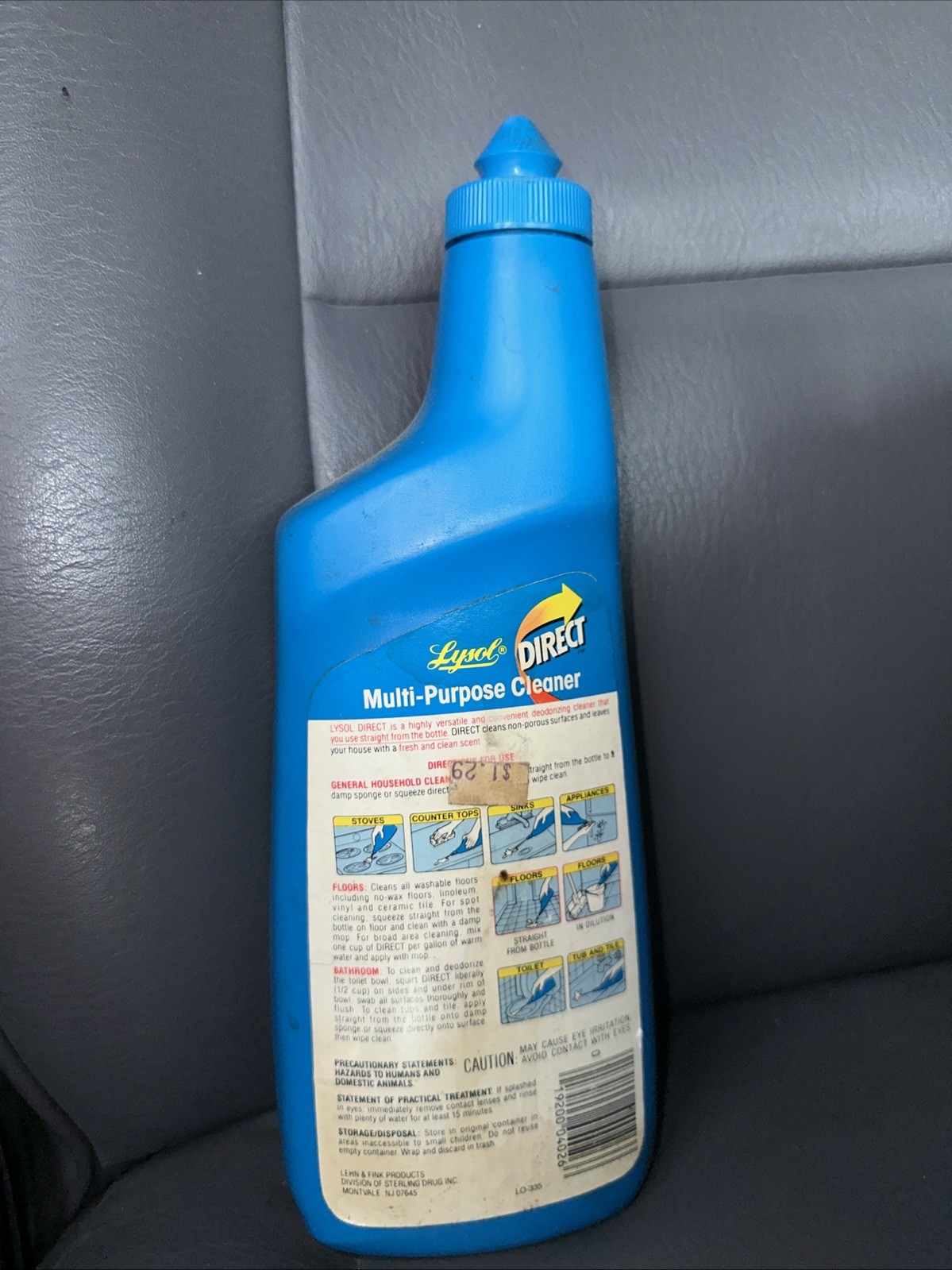 Vintage Lysol Brand DIRECT Multi-Purpose Cleaner Fresh Scent 26 Fl Oz NOS