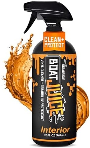 Boat Juice Interior 2-in-1 Vinyl Boat Seat Cleaner & Ceramic UV Protectant Sp…