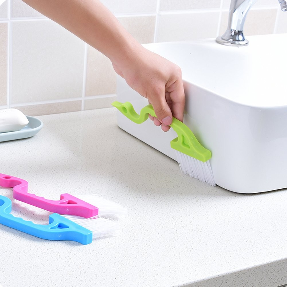 Hand-held Groove Gap Cleaning Tools Door Window Track Kitchen Cleaning Brushe…