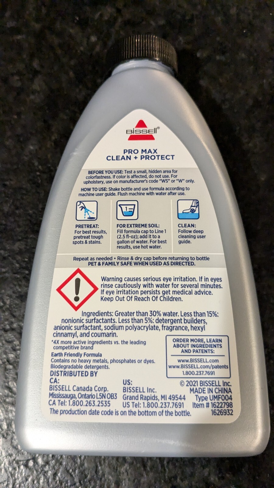 Bissell Pro Max Clean + Protect Factory Sealed NEW 8 fl oz Each Lot of 2