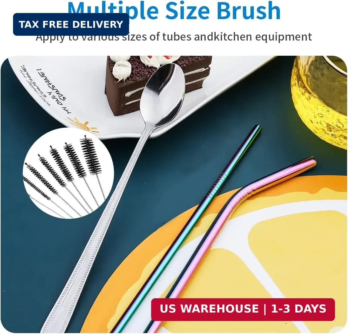 10PCS Flexible Drain Brush Straw Cleaner Brush Set,Pipe Cleaners Brush,61Inch St