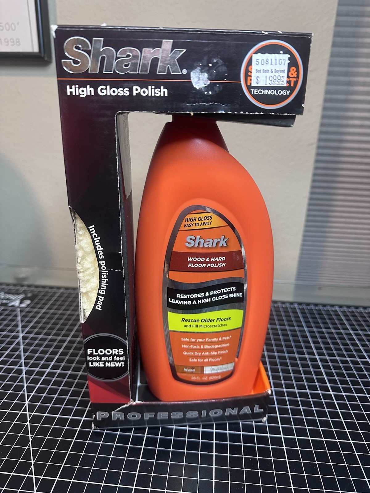 Shark Sonic DUO Wood & Hard Floor High Gloss Polish 28oz W Pad- Discontinued