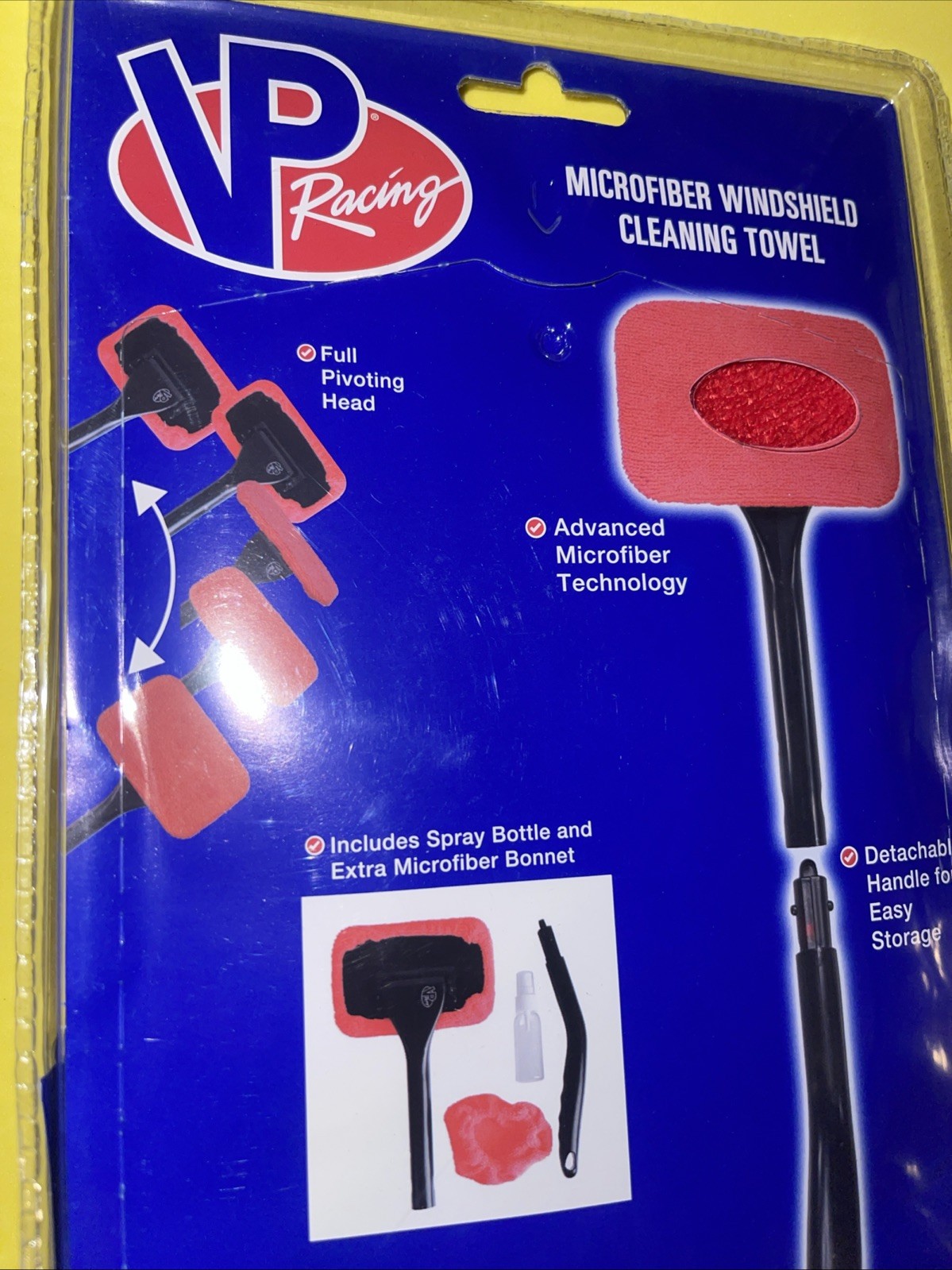 VP Racing Microfiber Car Windshield Cleaning Towel Kit NIB With Spray Bottle