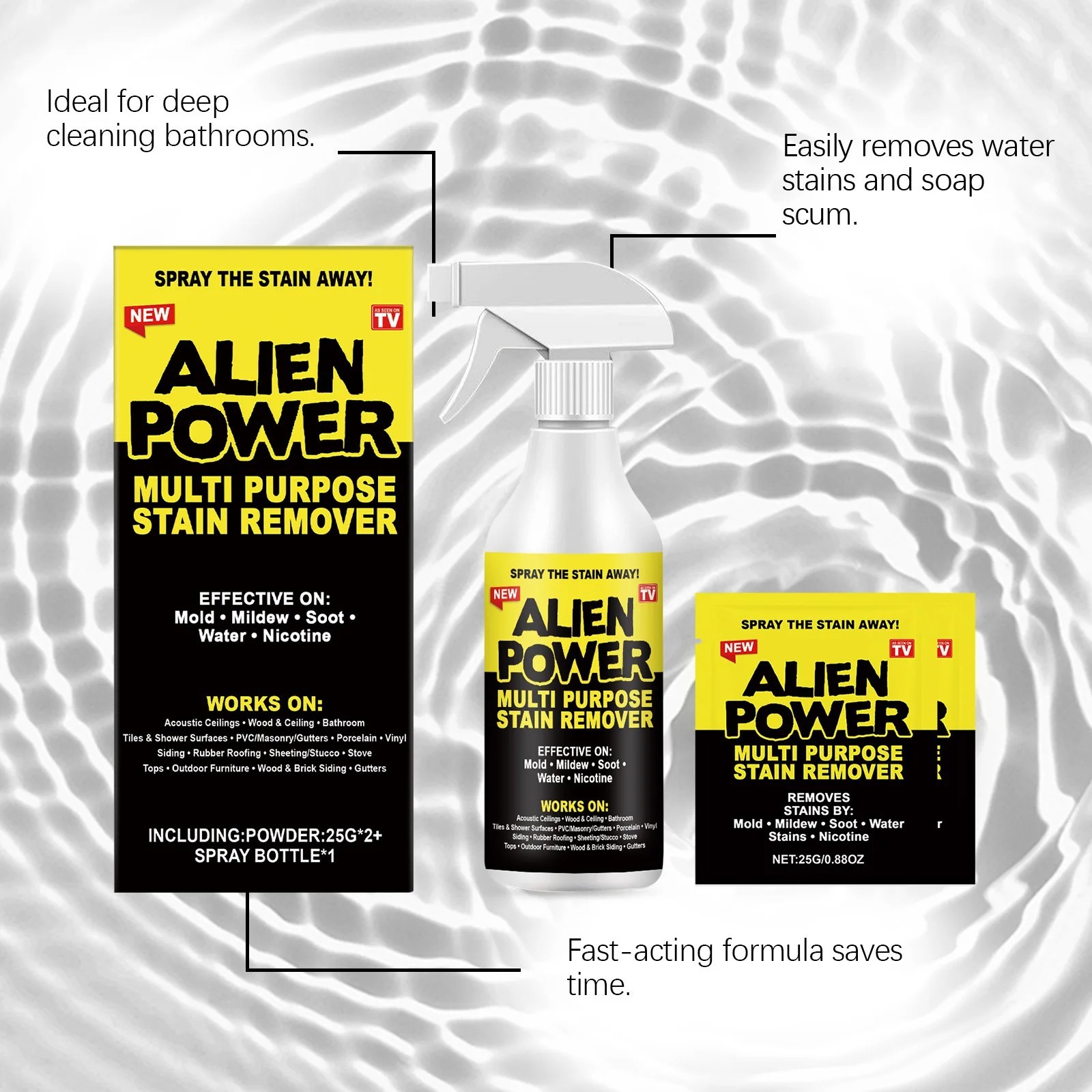 1pc Alien Power Multi Purpose Stain Remover Spray Mold Mildew Grime Cleaner for