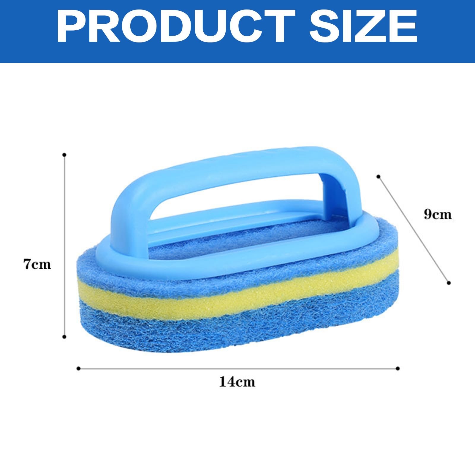 All Purpose Cleaning Brush for Bathroom, Kitchen, Bathtub, and Shower – Heavy…