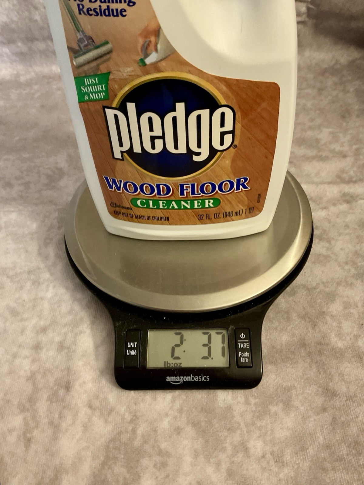 VINTAGE PLEDGE WOOD FLOOR CLEANER 32 FL OZ SC JOHNSON 1998