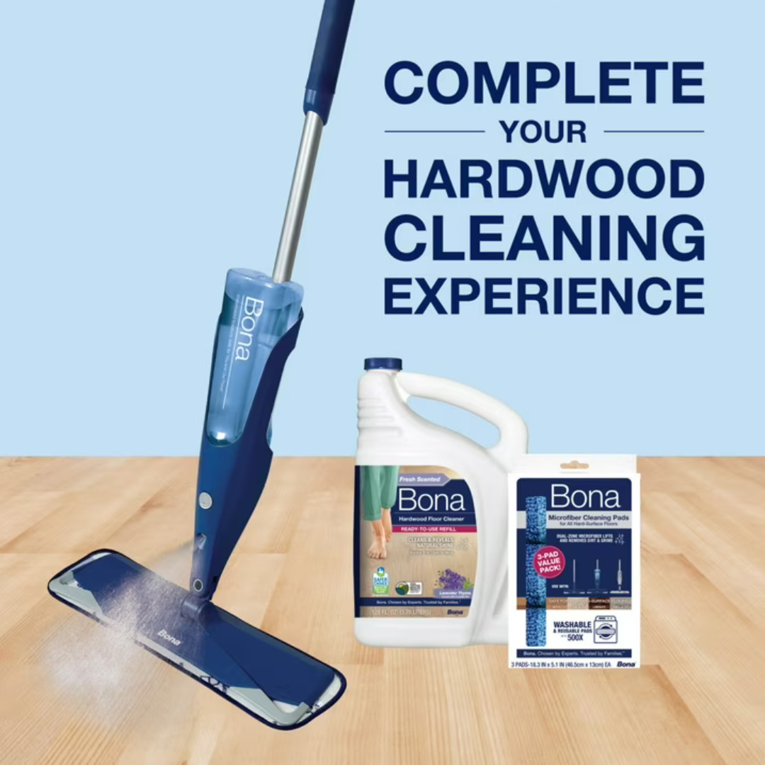 Bona Hardwood Floor Cleaner with Lavender Thyme Refill 128oz