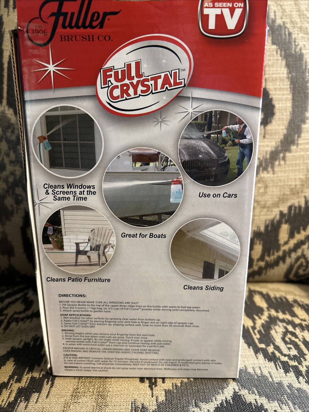 Fuller Brush FBFC-6 Full Crystal Window & Outdoor Surface Cleaner.No Crystal