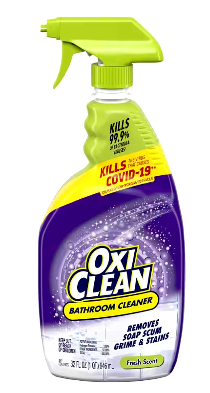 OxiClean Bathroom Cleaner with Fresh Scent – 32 oz.
