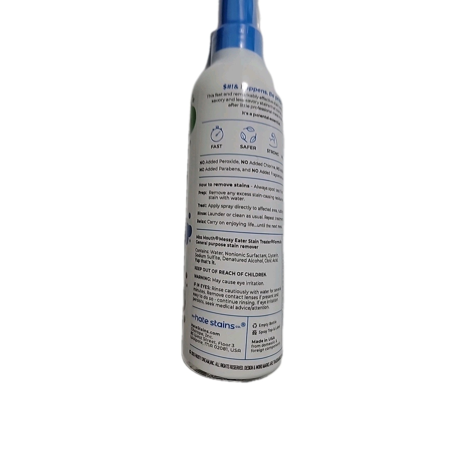 Miss Mouth’s Messy Eater Stain Treater Spray for Baby & Kids, 4 oz, Newborn