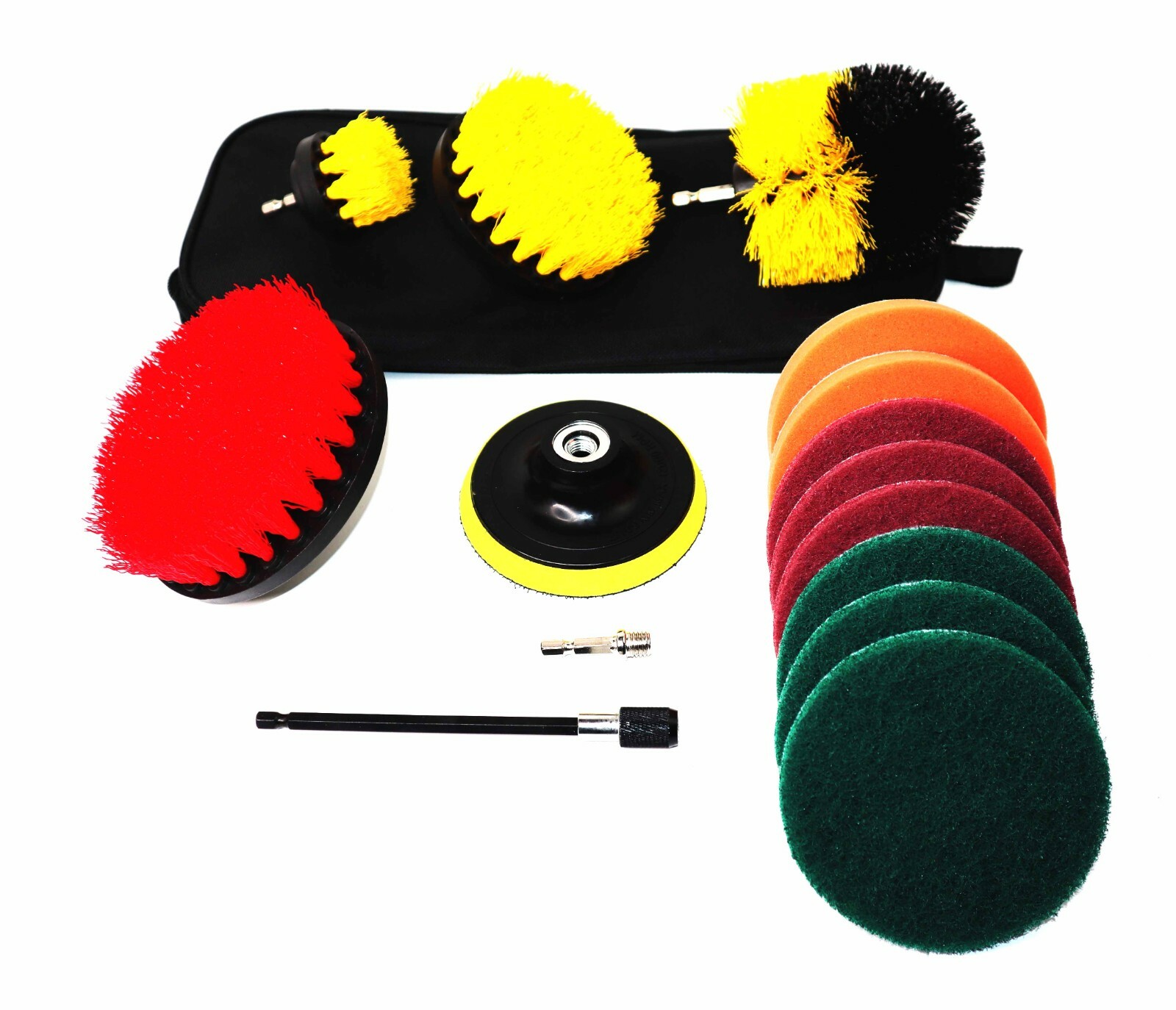 Ultimate 14 Piece Drill Scrub Brush Multi-Purpose Deep Cleaning Kit – SHIPS FREE