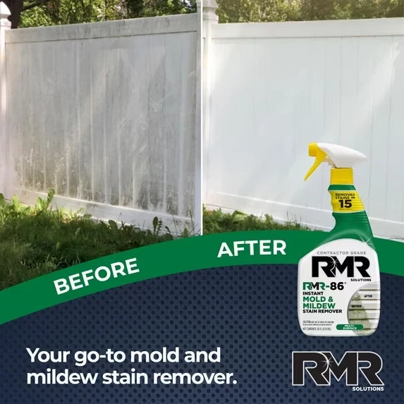 Mold & Mildew Stain Remover by RMR-86 32 fl oz – Contractor Grade Instant