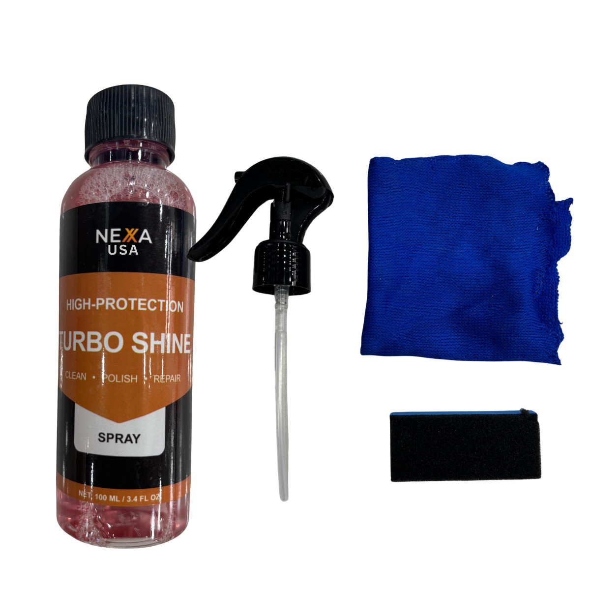 Nexa TurboShine Car Polish & Shine Spray – Enhances Gloss & Surface Smoothness