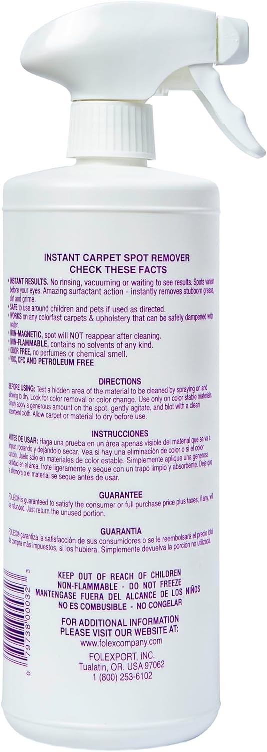 Instant Carpet Spot Remover, 32 Fl Oz Pack of 2