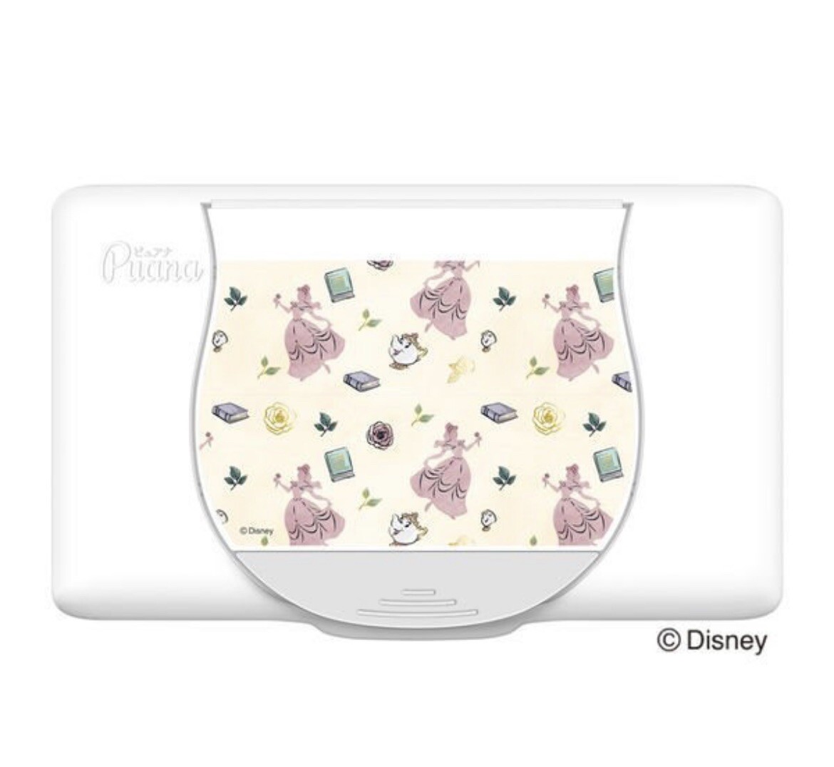 Elleair Wipe (Wet Tissue) Disney deign Princess Bell and Ariel Set of 2