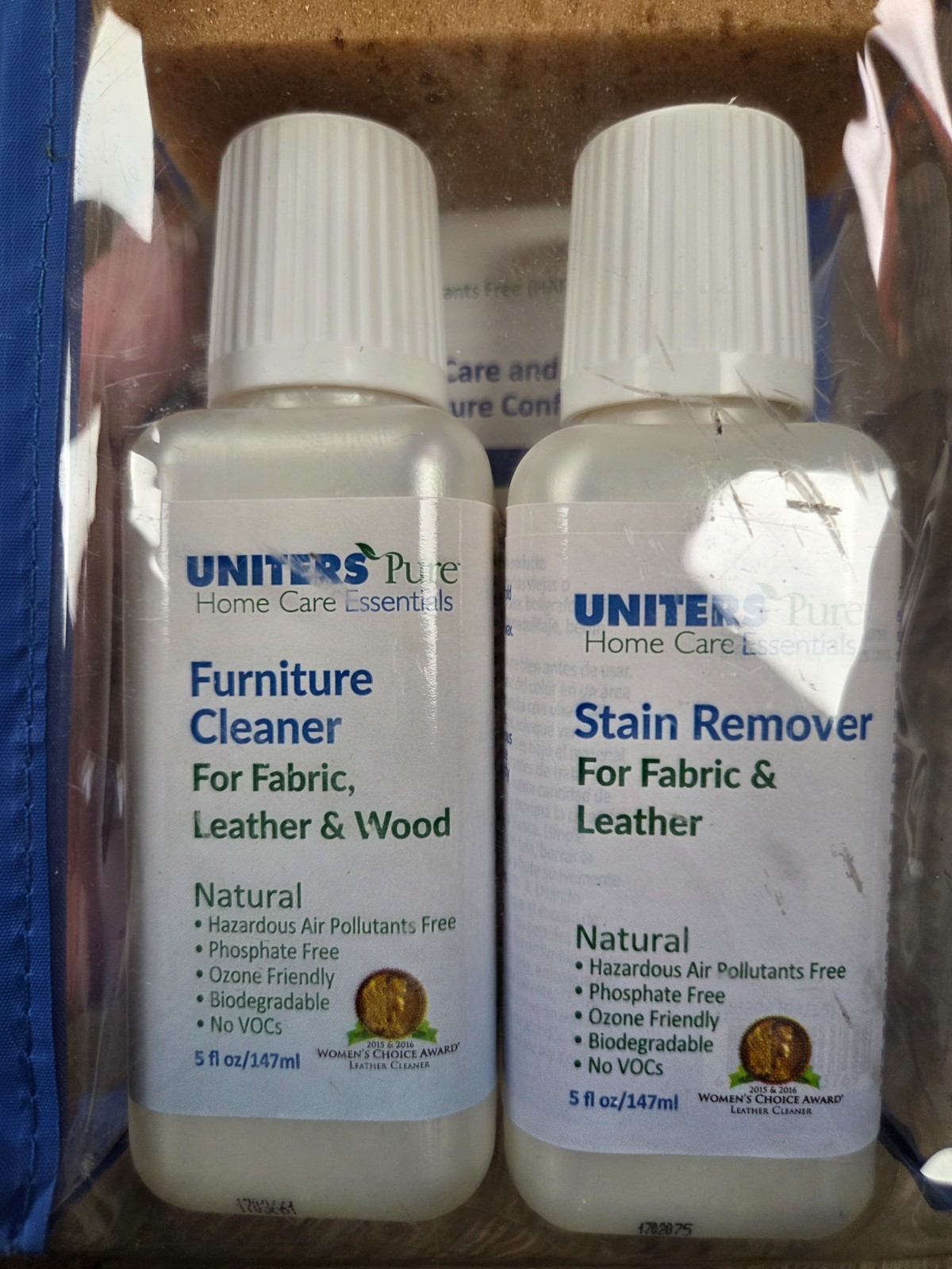 Uniters Pure Home Care Essentials Protection Fabric Leather Spot Cleaner NEW Set