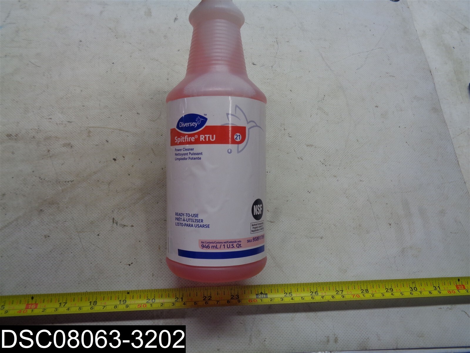 QTY=1 QT: 95891789 Diversey Spitfire Power Cleaner 807174528114