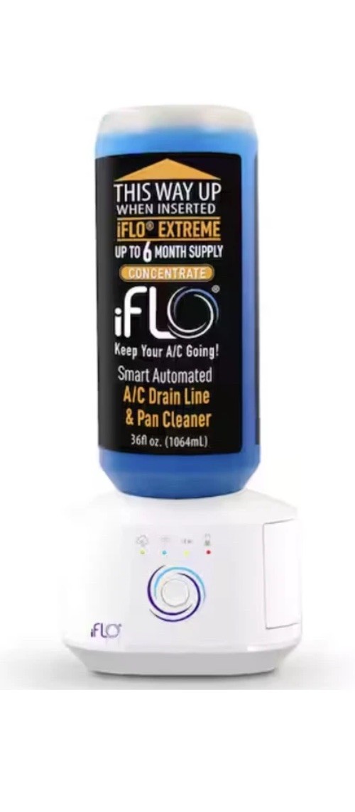 iFLO Extreme AC Drain Line Cleaner 36oz Cartridge 6 Month Supply