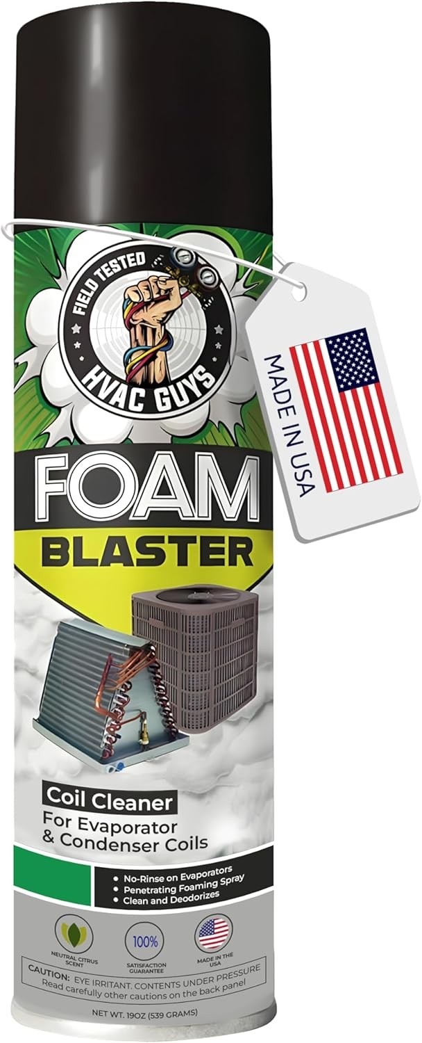 Leak Saver Foam Blaster AC Coil Cleaner for AC Unit 24-Pack | No Rinse Formula f