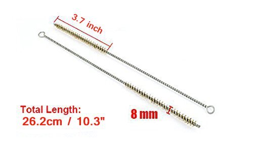 8mm Tube Brush Brass Wire 10.3 Inch Longhandle Bristle Cleaning 6piece